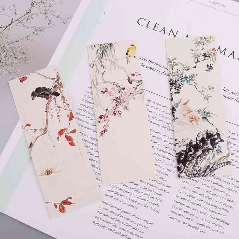 Flowers Birds Chinese Style Bookmarks