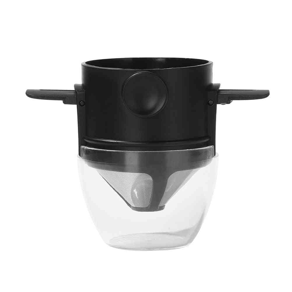 Sammenleggbar bærbar kaffemaskin med kaffefilter