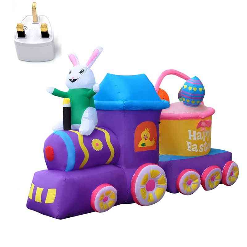 Inflatable Easter Train With Bunny Basket