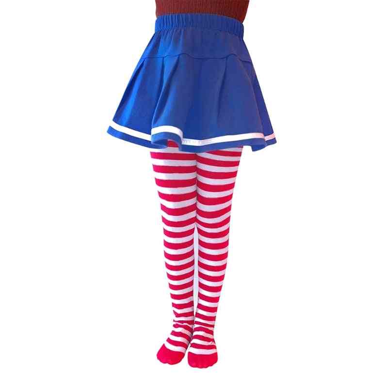 Halloween Cosplay Stripe Pantyhose Stockings
