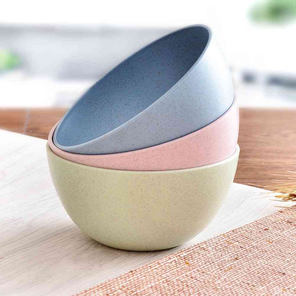Bowls Eco Friendly Beautiful Multicolor Wheat Straw Rice Noodle
