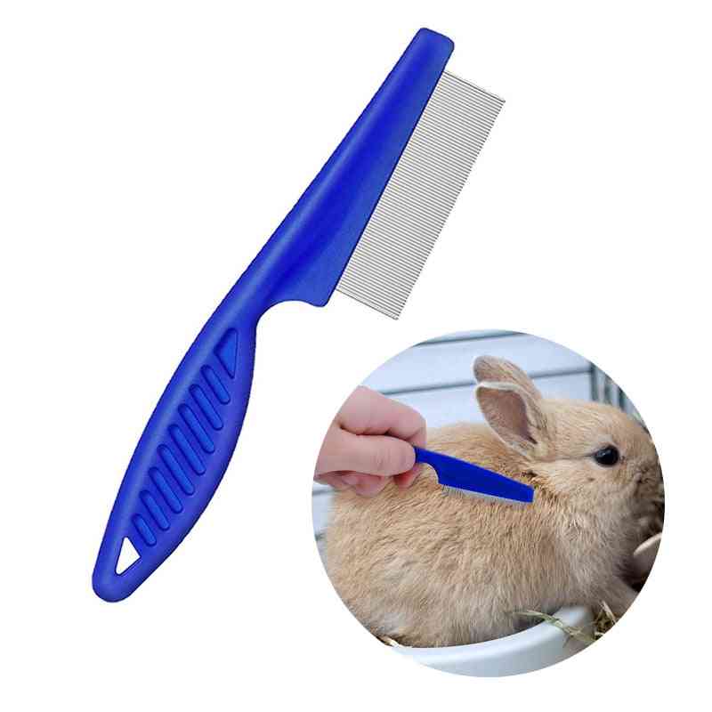 1pc Rabbit Grooming Brush Small Pet Hair Remover Flea Comb Shampoo Bath Brush For Rabbit Hamster Guinea Pig Cleaning Tool
