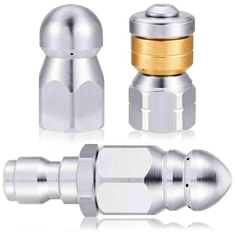 Rotating Button Nose Sewer Jetting Nozzle