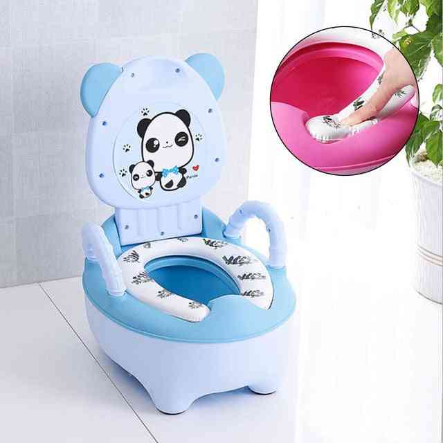 Baby potte træningssæde toilet potte til børn komfortabelt ryglæn
