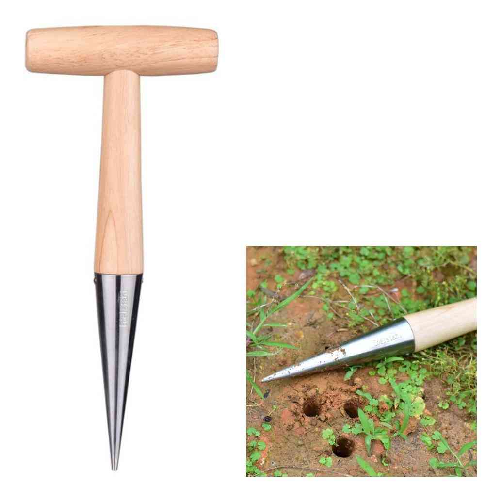 Home Gardening Wooden Planting Seeds And Bulbs Tools