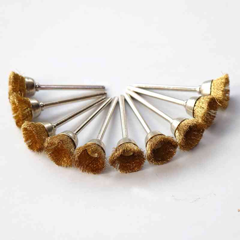 Die Grinder Rotary Brass Brush Pen-shape Head