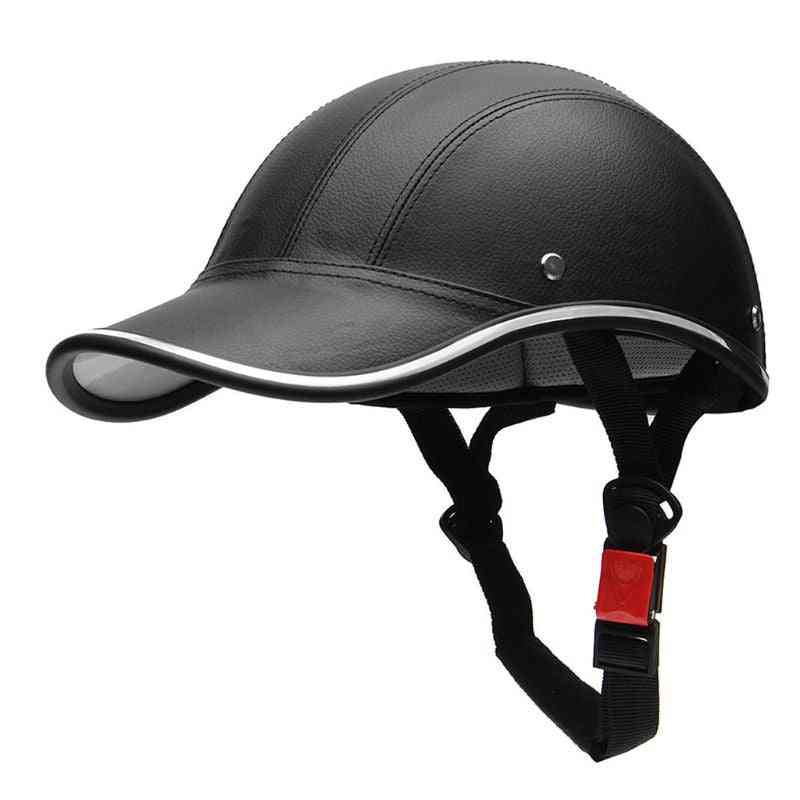 Motorcycle Half Helmet Baseball Cap