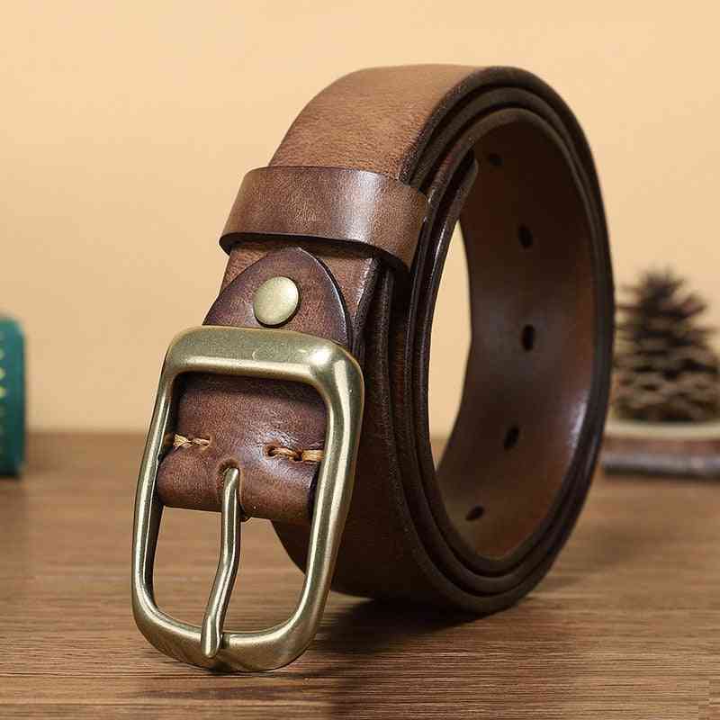 3.3cm Fashion Men High Quality Genuine Leather Belt