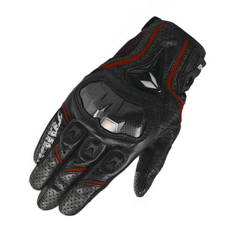 Touch Screen Leather Motorcycle Scooter Gloves