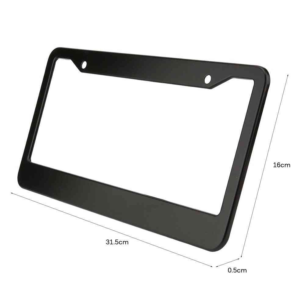 Aluminum Alloy Car Auto Vehicles License Plate Frame Tag Cover Holder