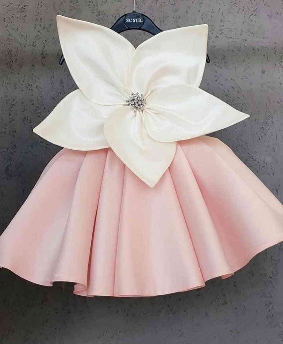 First Communion Satin Pleated Girl Pageant Dress