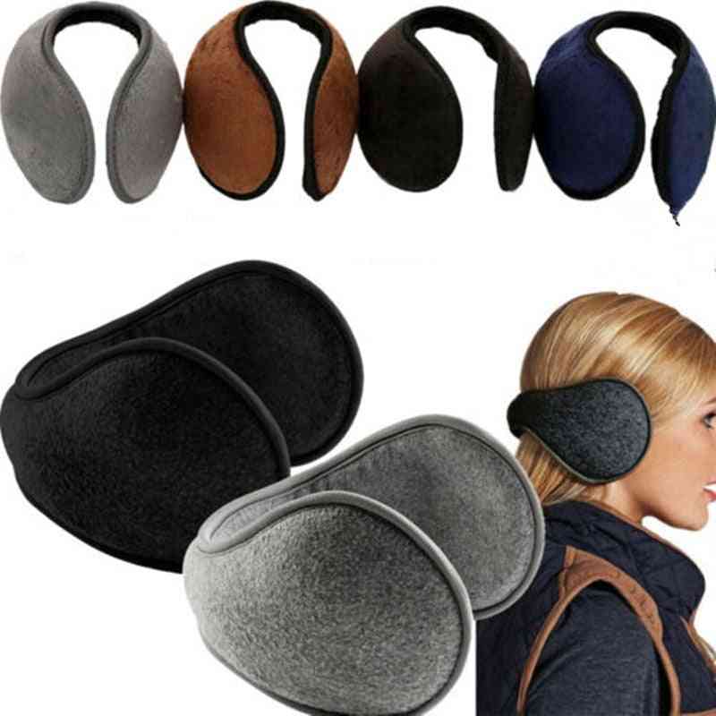 Foldable Fleece Warm Earmuffs For Biking Adjustable Protects Ears