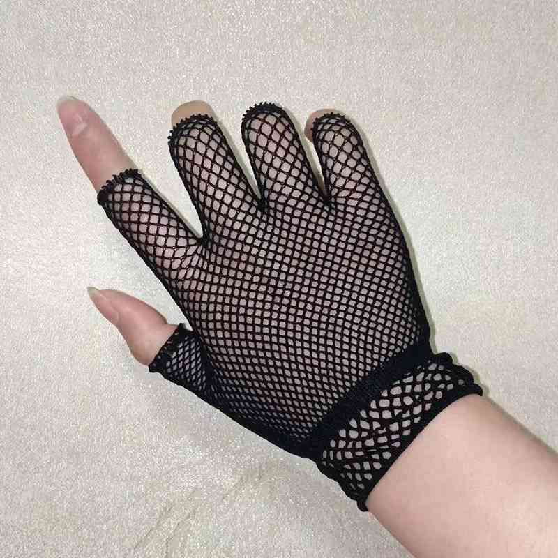 Fingerless Punk Rock Fancy Night Club Party Sexy Women Gloves