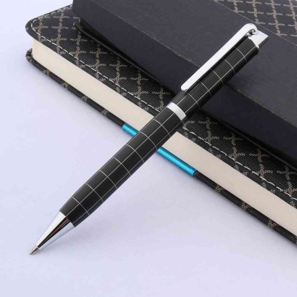 High Quality Silver Lattice Smooth Velvet Frosted Ballpoint Pen