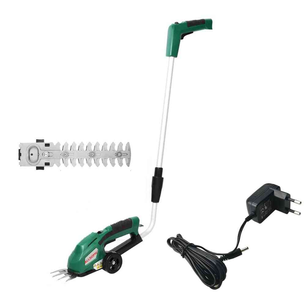 2 In 1 7.2v Electric Grass Hedge Trimmer Rechargeable Shear Hedger
