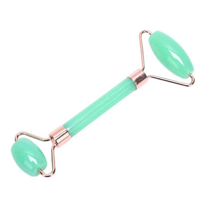 Double Head Design Natural Stone Slimming Facial Roller