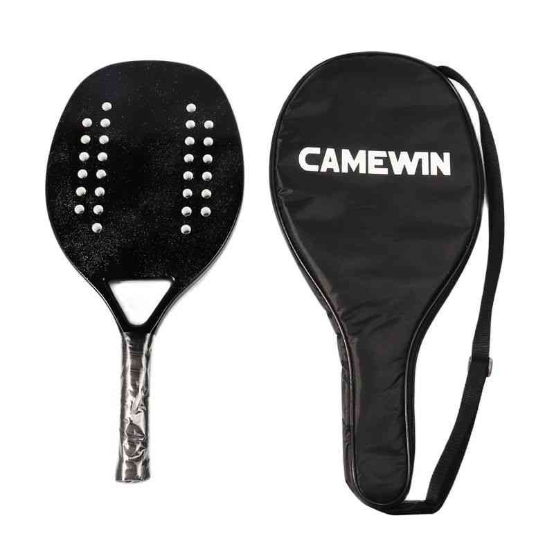 2022 New 3k Camewin Full Carbon Fiber Rough Beach Tennis Racket