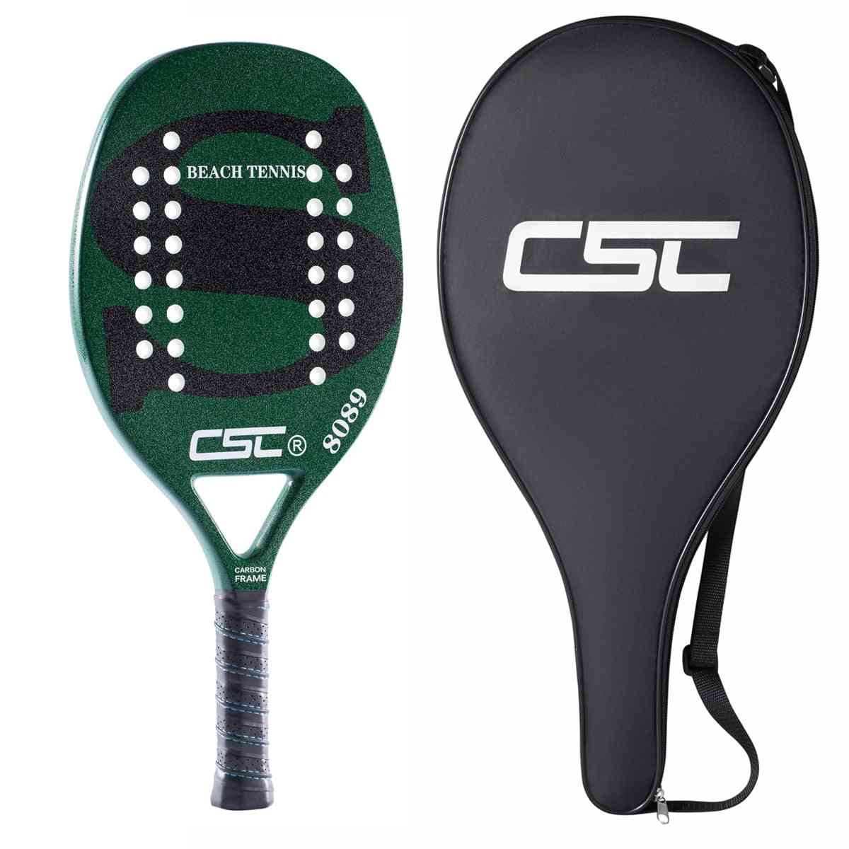 Professional Carbon And Glass Fiber Beach Tennis Racket With Bag