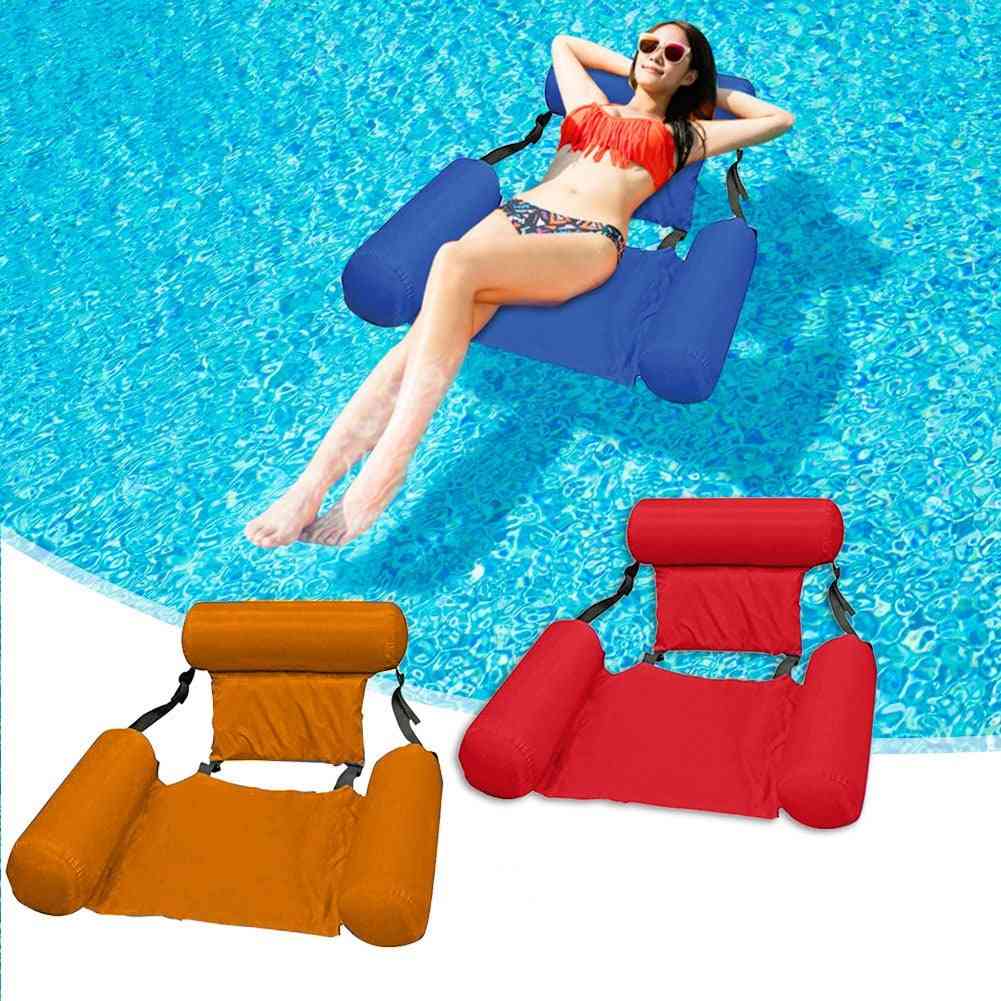 Sommer svømme oppustelige flydende vandmadrasser hængekøje loungestole