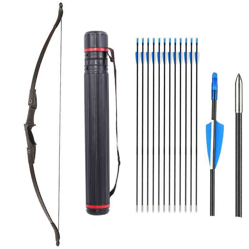 30-40lbs Recurve Bow Left Right Hand Universal Take-down Adults Archery Beginner