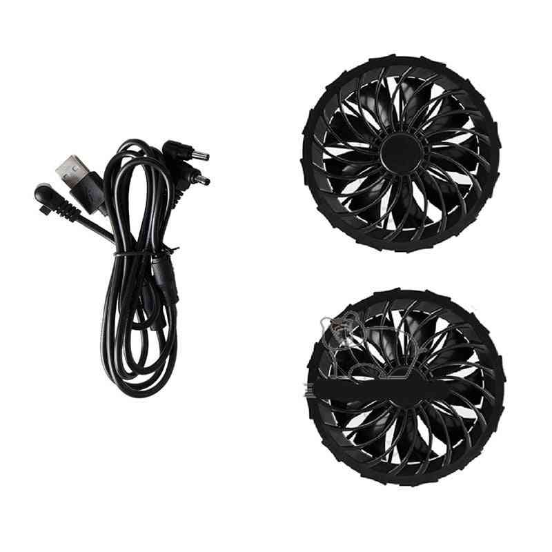 5-9v Usb&dc Cable Air Conditioning Clothes Cooling Fan Jacket