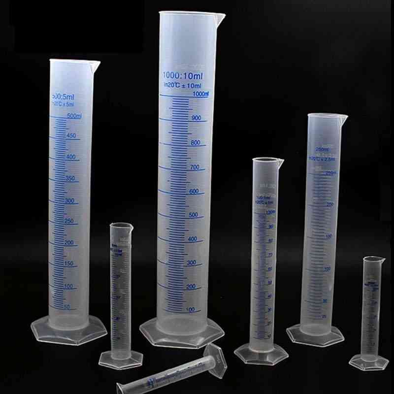 Højkvalitets målecylinder laboratorietest gradueret væskeprøveglas