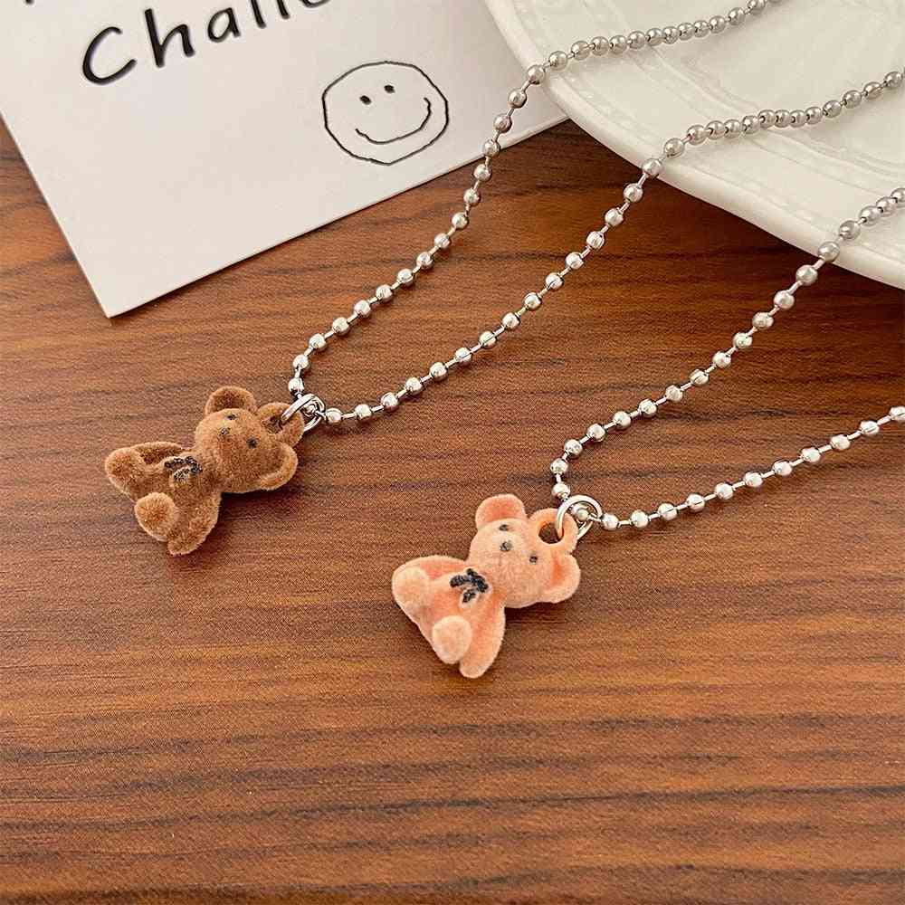 Creative Cute Bear Pendant Necklace
