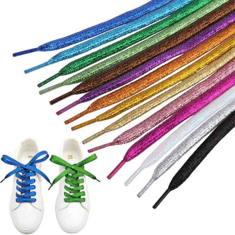 Sparkly Bootlaces Thread Glitter Flat Shoelaces