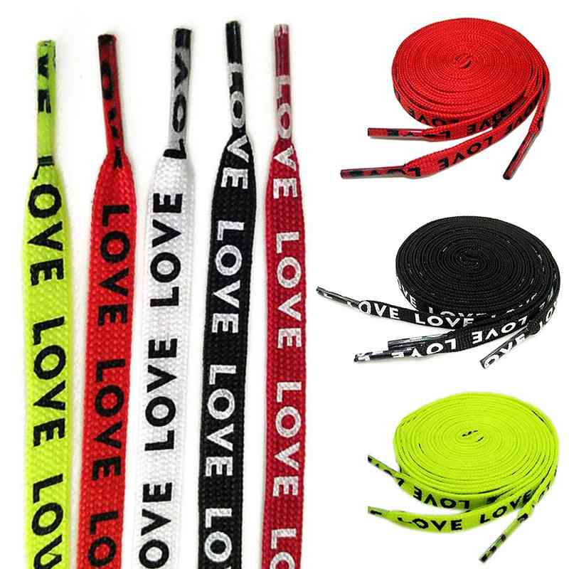 Double-sided Love Letter Printed Shoelaces