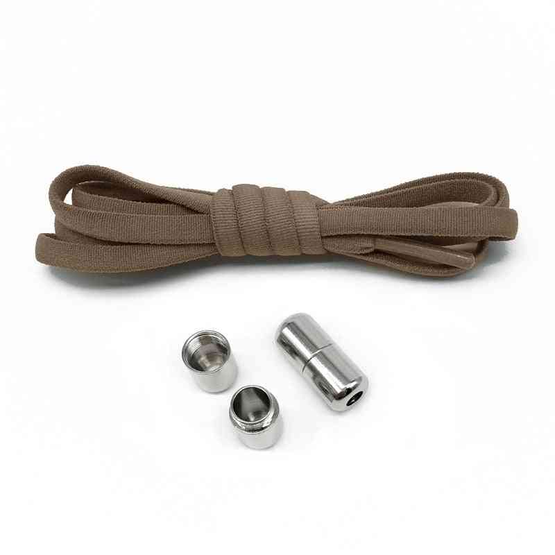 Ingen bindelås snørebånd halvcirkel elastiske snørebånd