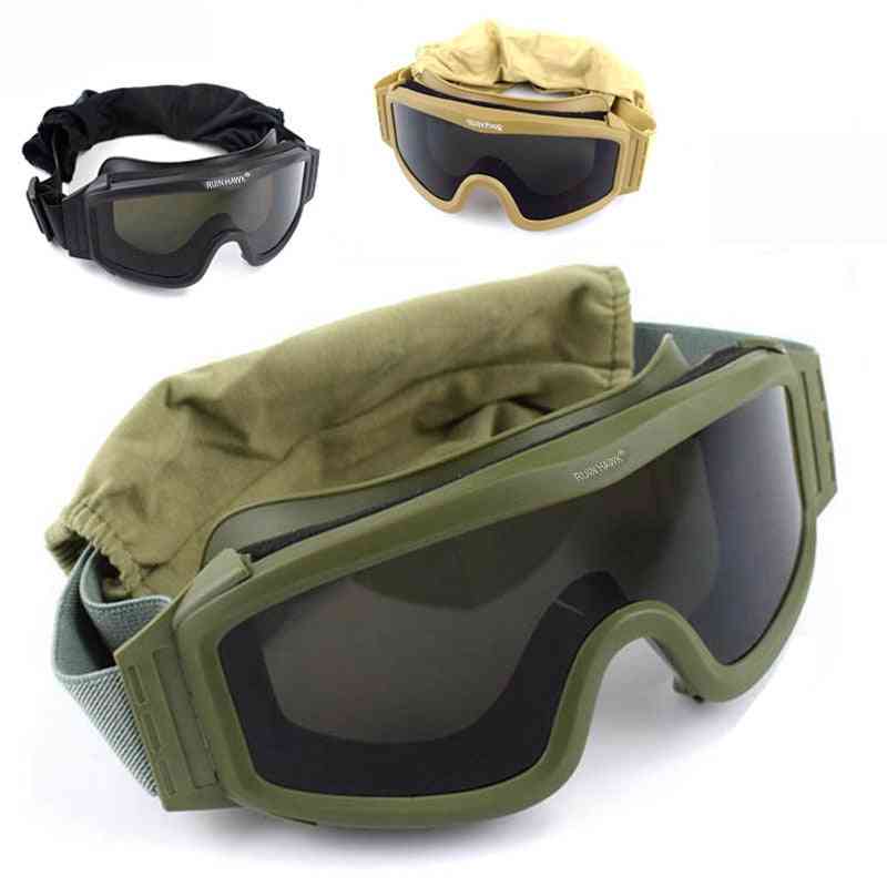 Windproof Tactical Goggles With Replaceable Lens