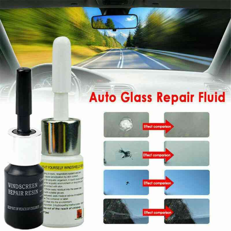 Windshield Glass Solution Practical Long Crack Repair Liquid Set