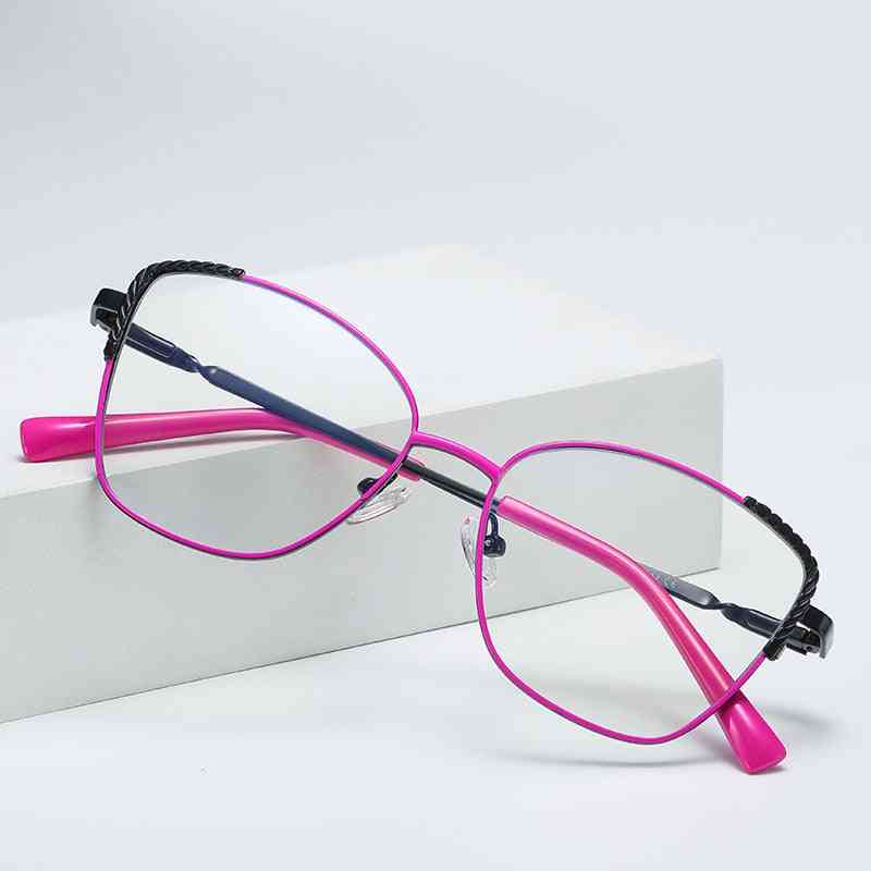 Women's Metal Glasses Frame With Spring Hinges